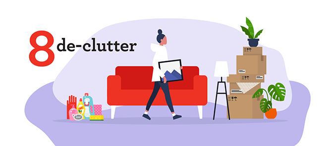 8 De-clutter 8 De-clutter