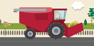 5 Tips for Sharing the Road with Farm Equipment 5 Tips for Sharing the Road with Farm Equipment thumbnail
